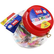 Borracha Decorada Tris Marshmallow 3 Cores Borracha Decorada Tris Marshmallow 3 Cores