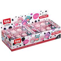 Borracha Decorada TRIS Purrfect 4 Cores Estojo com 4 Unidades Display com 12 Estojos