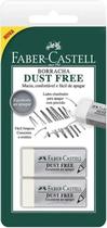 Borracha Dust Free - Kit Com 2 Borrachas - Faber Castell Branco