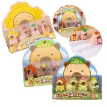 Borracha Escolar 12 Unidades Modelo Capivara Estilosa Kawaii