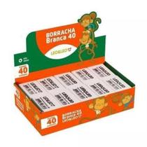 Borracha Escolar Branca Escolar Nº40 Caixa C/40 Unidades