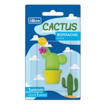 Borracha Escolar Cactus Sortidas Tilibra