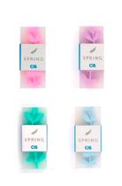 Borracha escolar Cis floral kit 4 cores pastéis