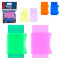 Borracha Escolar Colorida Com Capa 2 Pecas Futuro Escolar