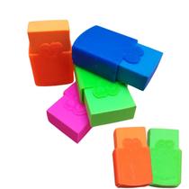 Borracha Escolar Colorida com Capa Cores Intensas