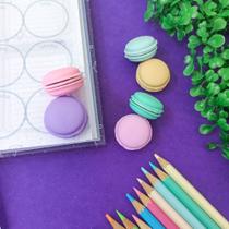 Borracha escolar colorida macarons design moderno tendência