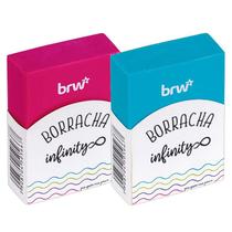 Borracha Escolar Infinity B00310 Rosa e Azul - BRW