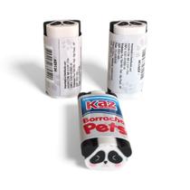 Borracha escolar pets fantasia com 2 unidades modelos:panda