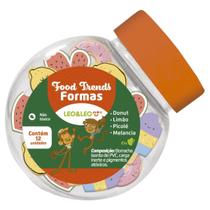 Borracha Escolar Temática Food Trends LeoLeo com 12 Unidades para Crianças