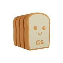 Borracha escolar Toast com 4 unidades 5.7331 - Cis Borracha escolar Toast com 4 unidades 5.7331 - Cis