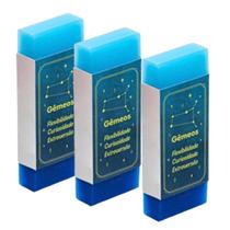 Borracha Escolar Tris Signos Degradê Escolha O Seu Signo Unitária ou Kit com 3 Borrachas