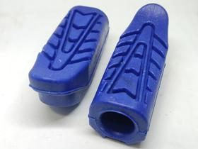 Borracha Estribo Honda Cg 160 Cargo Ces 2016 a 2022 Par Azul