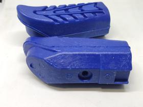 Borracha Estribo Honda Cg 160 Start Es 2016 a 2022 Par Azul