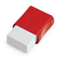 Borracha Faber-Castell com Capa Plástica Max Pequena Vermelha OF/7024N Borracha Faber-Castell com Capa Plástica Max Pequena Vermelha OF/7024N