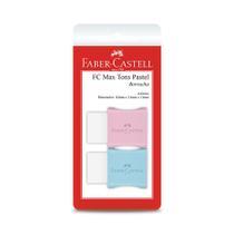 Borracha Faber-Castell Max Branca Capa Plástica Tons Pastel com 2 Unidades Cores Diversas Borracha Faber-Castell Max Branca Capa Plástica Tons Pastel com 2 Unidades Cores Diversas