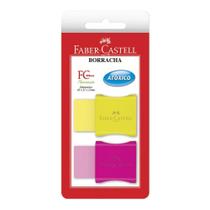 Borracha Faber Castell Max Neon Blister Cores Sortidas 2 Pçs