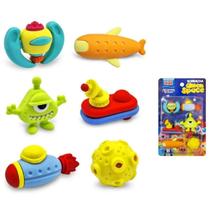 Borracha Fantasia Monsters Espacial 6 Unidades Kz3054 - K