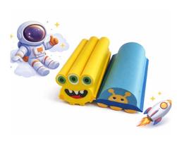 Borracha Fantasia Space Divertida - Kit com 2 borrachas Personagens:Monstrinhos Borracha Fantasia Space Divertida - Kit com 2 borrachas Personagens:Monstrinhos