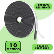 Borracha Fita Adesiva Para Vedação de Fogão Cooktop 10x6mm Rolo Com 10mt