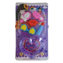 Borracha Fofa Acessórios Femininos com Caixinha de Coração