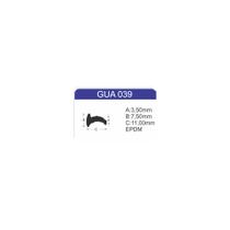 BORRACHA GUA-039 VEDACAO CUNHA VIDRO 6mm JANELA E PORTA ALUMINIO ROLO 50MTS