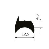 Borracha gua-212b vedacao janela vitro cunha vidro 4mm rolo 50mts Borracha gua-212b vedacao janela vitro cunha vidro 4mm rolo 50mts