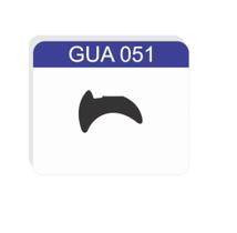 Borracha Guarnição P/esquadrias Em Alumínio Gua051 -rolo 50m