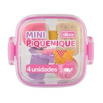 Borracha Lanche Piquenique Com 4 Unid