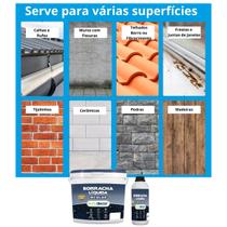 Borracha Líquida Incolor Multiuso Para Impermeabilização Fissuras Trincas e Infiltração