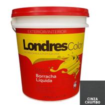 Borracha Líquida Super Premium Londres Color Cinza Chumbo 18 Lts