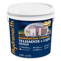 Borracha Líquida Telhados e Lajes Cerâmica Galão Plástico 4,5kg Hydronorth
