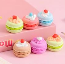 Borracha Macarrons Kawaii 6 Unidades
