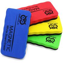 Borracha magnética para quadro branco OWLKELA Dry Eraser, pacote com 4 Borracha magnética para quadro branco OWLKELA Dry Eraser, pacote com 4