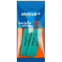 Borracha Mercur Clean Verde Pull com 2 Unidades