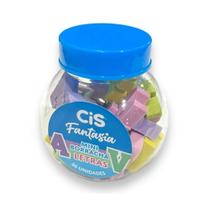 Borracha Mini Escolar Coleção Fantasia Potinho Cis Divertido Dreams Frutas Candy Dino Animais Alfabeto