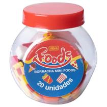 Borracha Mini Foods - Pote com 20 unidades TILIBRA