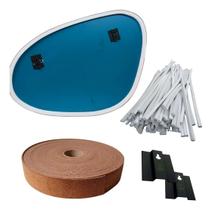 Borracha Para Espelhos+ Moldura Couro + Suporte - Kit Pronto Borracha Para Espelhos+ Moldura Couro + Suporte - Kit Pronto
