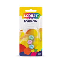 Borracha Pata De Gato Kit Com 3 Cores Acrilex