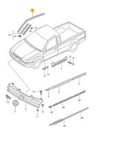 Borracha Pingadeira Teto Saveiro G2 G3 G4 - 376837701 lado Esquerdo - Volkswagen