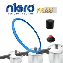 Borracha + Pino + Valvula Kit 3Pç Reparo Nigro Press 3, 4.5 e 6L Panela Pressao Borracha + Pino + Valvula Kit 3Pç Reparo Nigro Press 3, 4.5 e 6L Panela Pressao