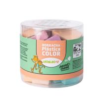 Borracha Plástica Color Tons Pastel Trend com Capa - Pote com 24 unidades Leo&Leo Leonora - 72203 Borracha Plástica Color Tons Pastel Trend com Capa - Pote com 24 unidades Leo&Leo Leonora - 72203