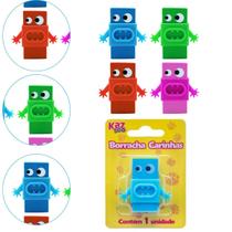Borracha Plástica Cores Sortida Com Capa De Monstrinho K Borracha Plástica Cores Sortida Com Capa De Monstrinho K