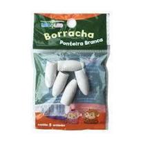 Borracha Ponteira Branca Blister c/ 5 Unidades Dimensão do Produto não Suja e não Enruga