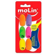 Borracha ponteira Neon - com 6 unidades - 14207 - Molin Borracha ponteira Neon - com 6 unidades - 14207 - Molin