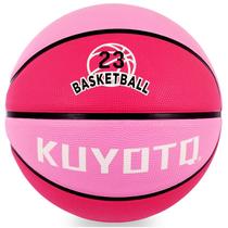 Borracha premium de basquete KUYOTQ tamanho 5 27,5" rosa vermelha Borracha premium de basquete KUYOTQ tamanho 5 27,5" rosa vermelha