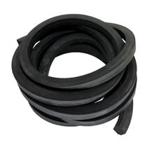 Borracha Preta Esponjosa 12,5X12,5mm - 1 Metro