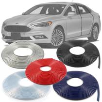 Borracha Protetor de Borda Ford Fusion 2006 07 08 09 10 11 12 13 14 15 16 17 18 19 - 10 Metros Fabricado em PVC Encaixe Autoadesivo