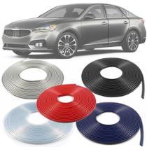 Borracha Protetor de Borda Kia Cadenza 2010 11 12 13 14 15 16 17 18 19 - 10 Metros Fabricado em PVC Encaixe Autoadesivo