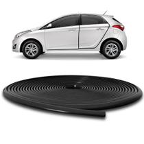 Borracha Protetor de Borda Porta Autoadesiva Preta 10 Metros