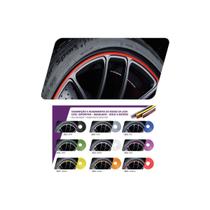 Borracha Protetor De Borda Roda Liga Leve/Esportiva Vermelho